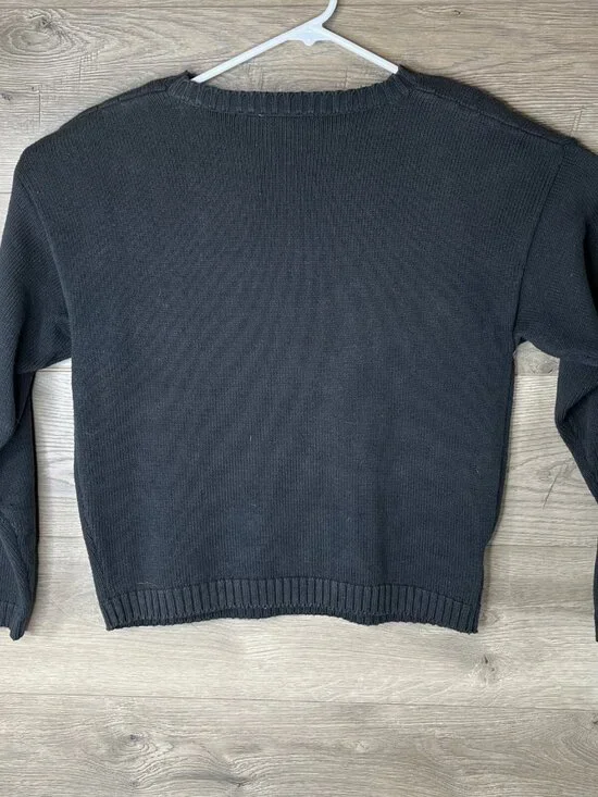 EP Pro Pullover Sweater Womens M Black with Embroidery Golf Crown Coat of Arms - Picture 6 of 11